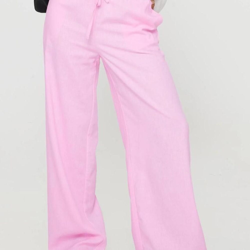 Princess-polly Women's Pink Trousers